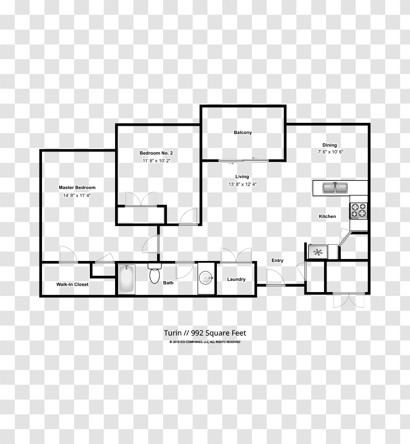 Floor Plan ICO Monteval Apartment House - Orem - Tree Transparent PNG