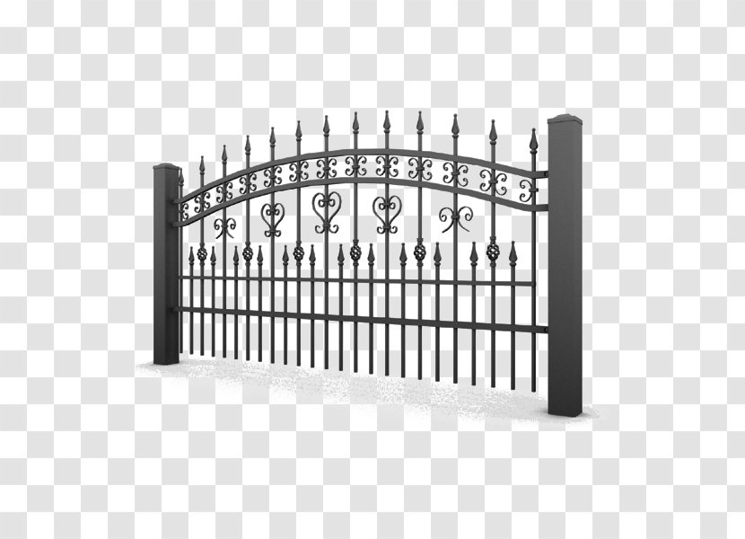 Fence Lux Einfriedung System Gate - Wrought Iron Transparent PNG