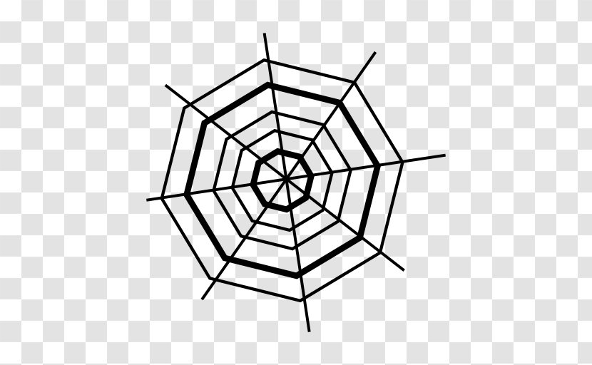 Spider Web Icon - Vector Transparent PNG