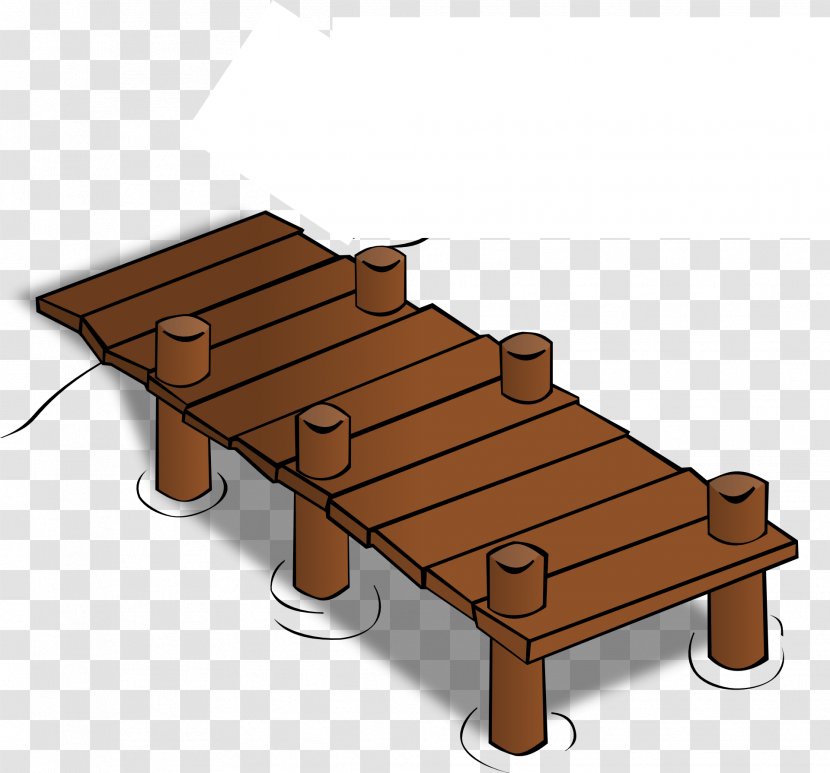 Dock Boat Pier Clip Art - Free Content - Brown Bridge Transparent PNG