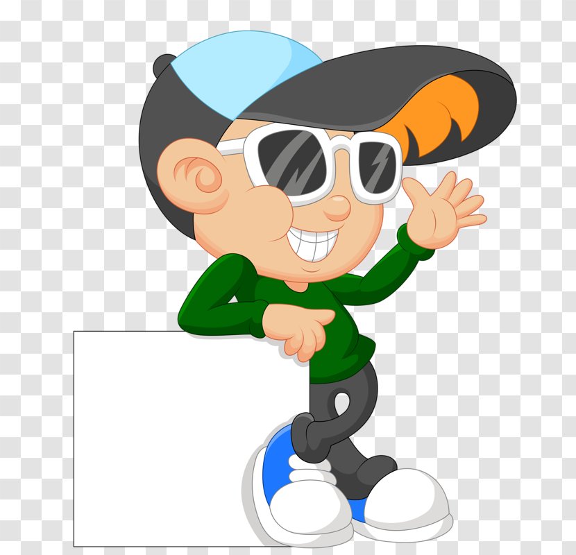 Cartoon Royalty-free Photography - Happiness - Sunglasses Boy Transparent PNG