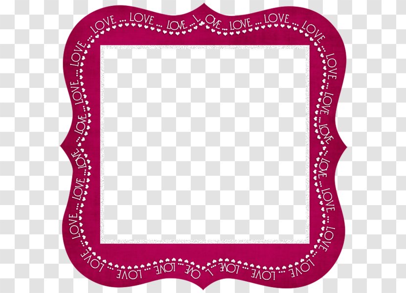 Picture Frame Photography Valentines Day Clip Art - Love - Purple Material Transparent PNG