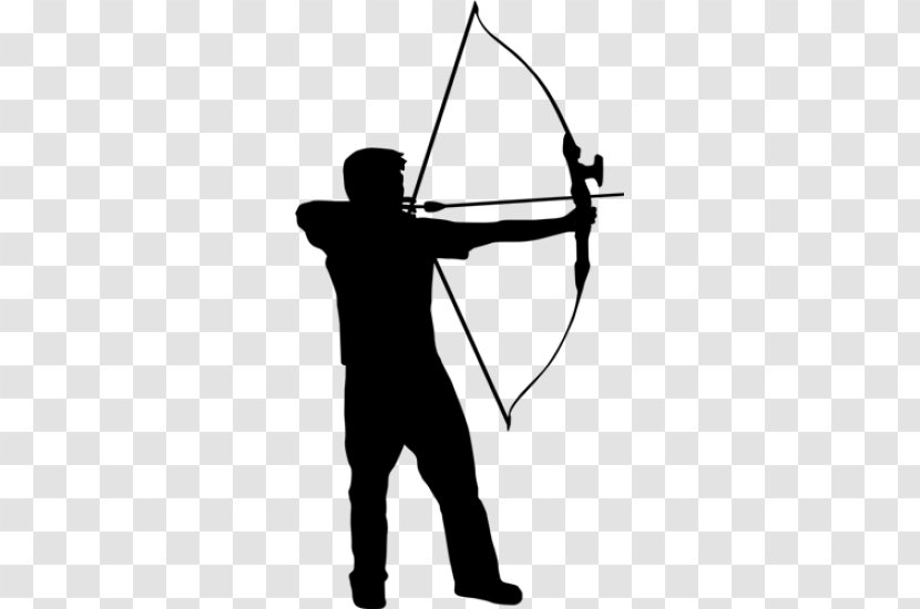 Sticker Sport Adhesive Archery Bow And Arrow - Sports Equipment - Cold Weapon Transparent PNG
