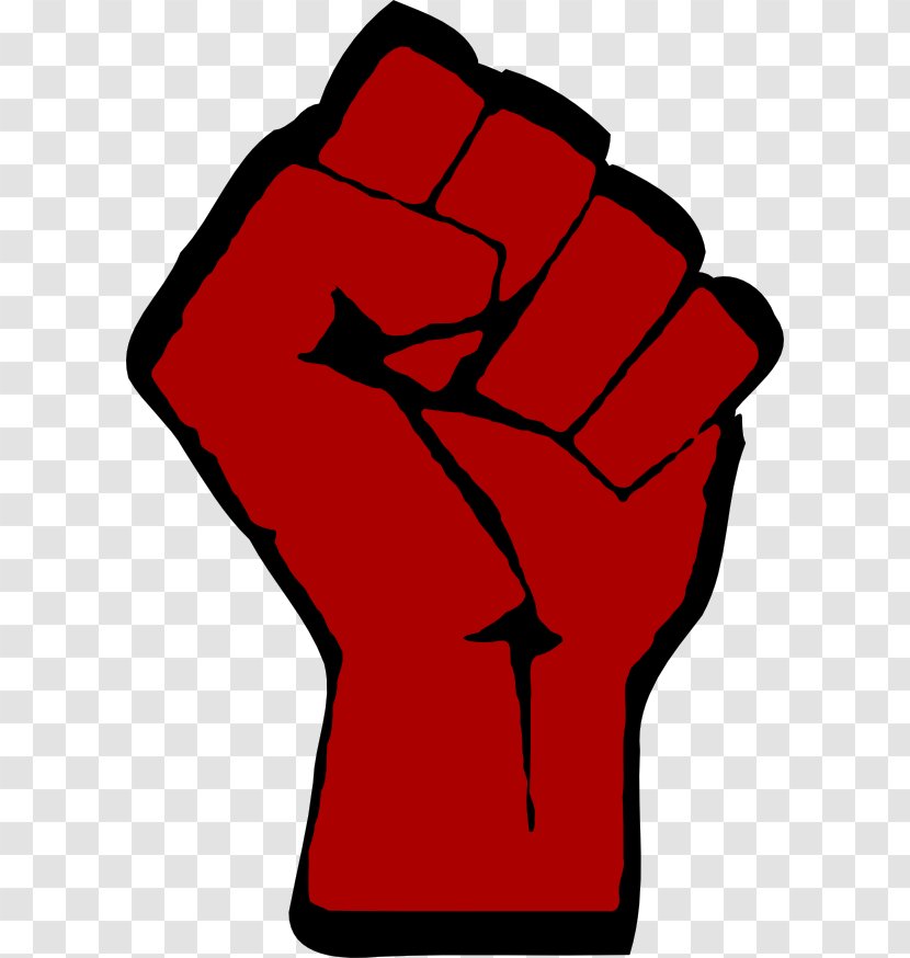 Raised Fist Black Power Feminism Boxing - Drawing - Transparent Transparent PNG