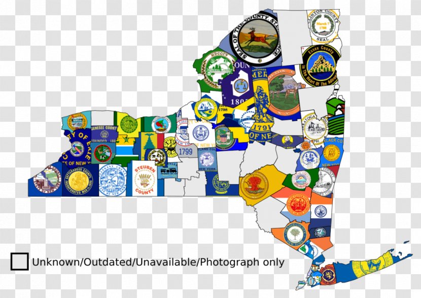 Queens State Flag Coat Of Arms New York Map Transparent PNG