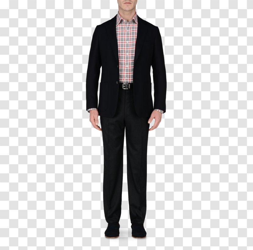 Tuxedo Thom Sweeney Suit Double-breasted Black Tie - Trousers Transparent PNG