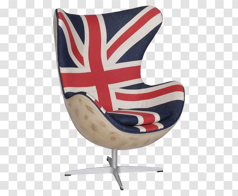 Egg Flag Of The United Kingdom Chair Table Furniture - Couch Transparent PNG