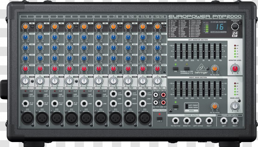 Microphone Audio Mixers Behringer Public Address Systems - Silhouette - Mixer Transparent PNG