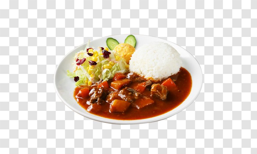 Japanese Curry Hayashi Rice And Gulai Mole Sauce - Plate Lunch Transparent PNG