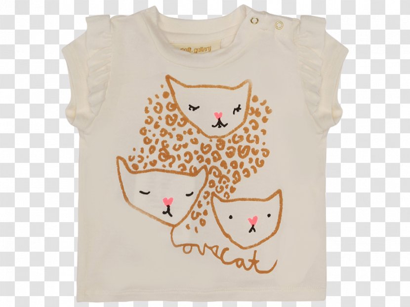 Printed T-shirt Hoodie Children's Clothing - Beige Transparent PNG