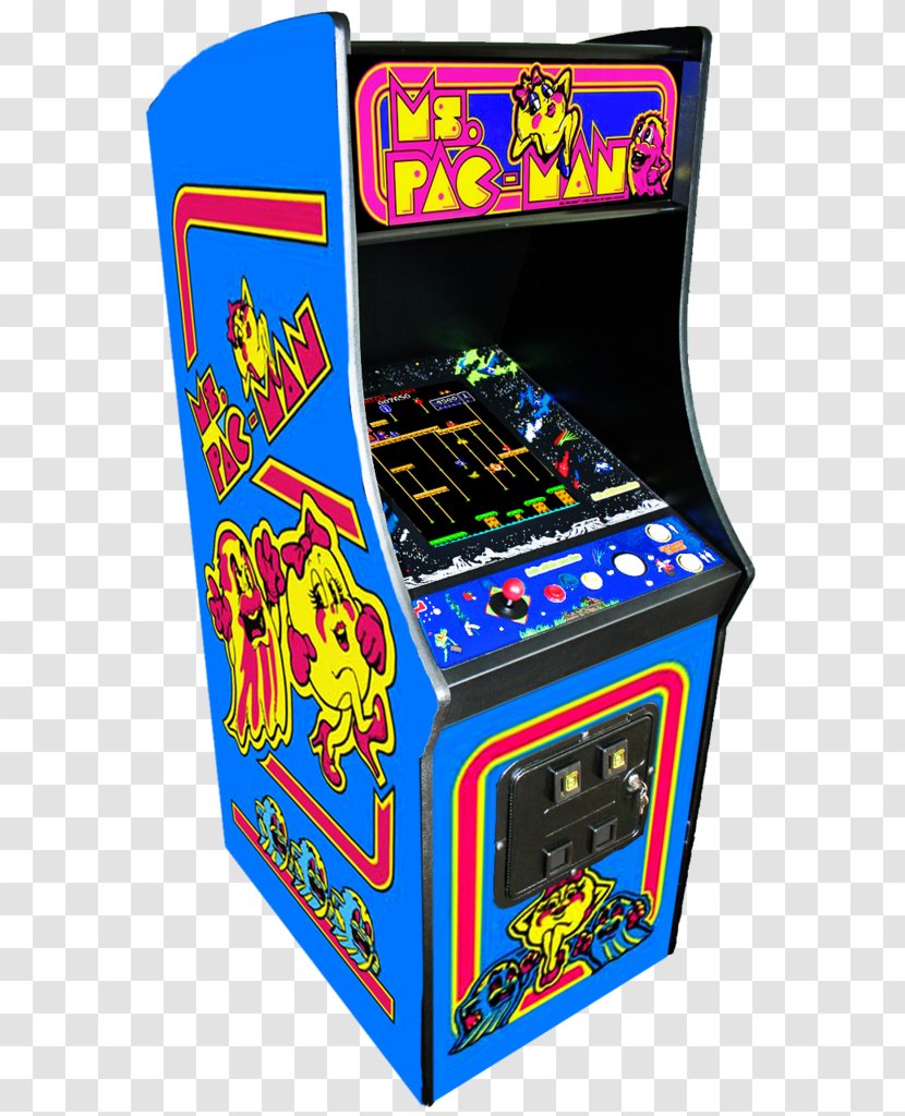 Ms. Pac-Man & Galaga Dimensions Golden Age Of Arcade Video Games - 80s Transparent PNG