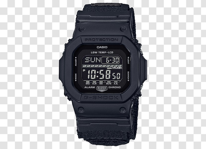 Casio G-Shock DW6900 Shock-resistant Watch - Black Transparent PNG