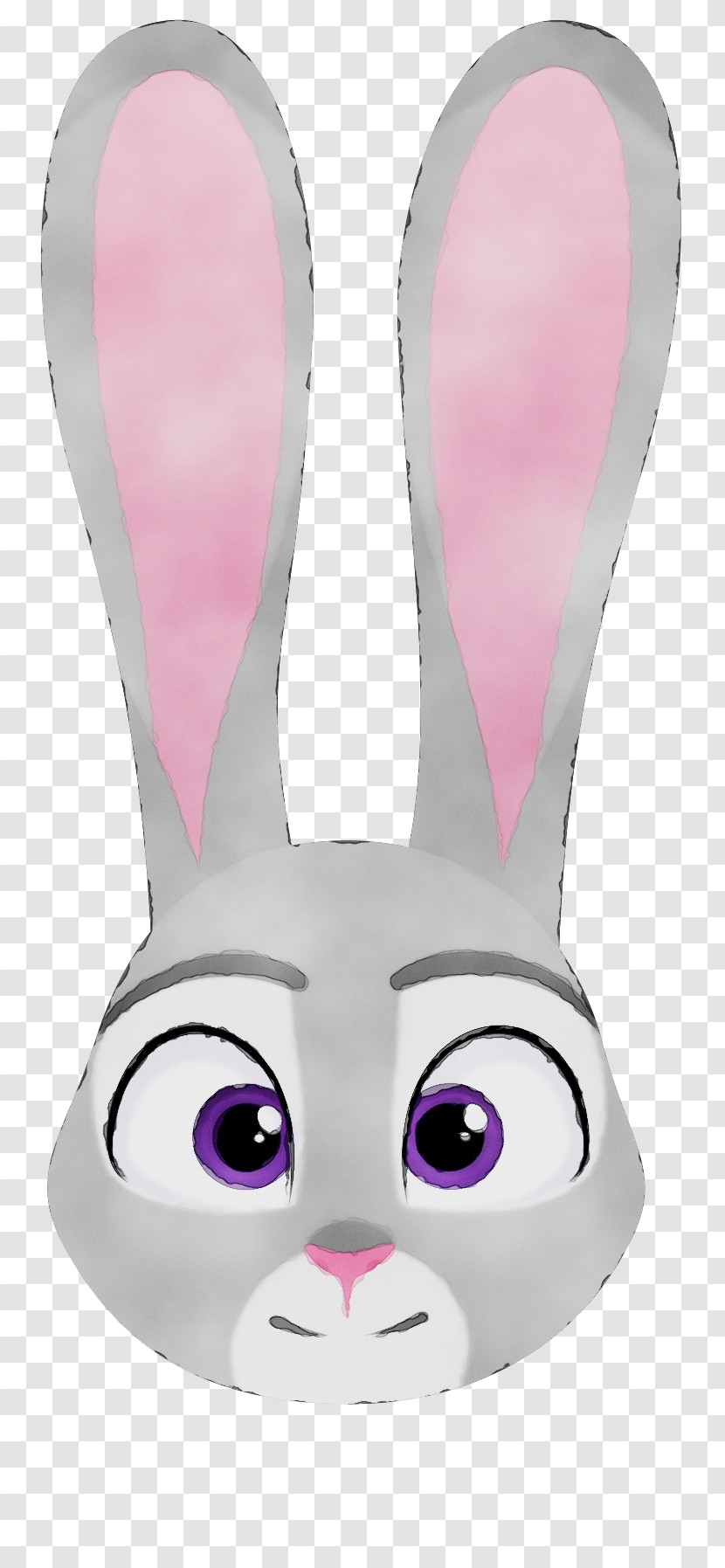 Pink Cartoon Animation Whiskers Rabbit Transparent PNG