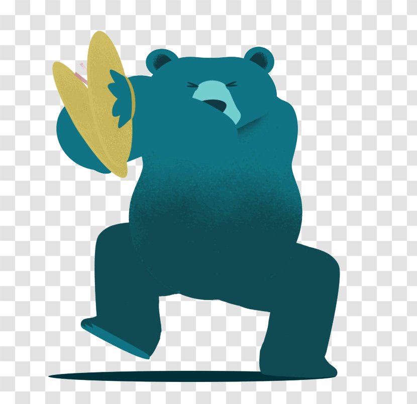 Animation Giphy GIF Art - Tree - Bear Cartoon Hand-painted Gong Transparent PNG