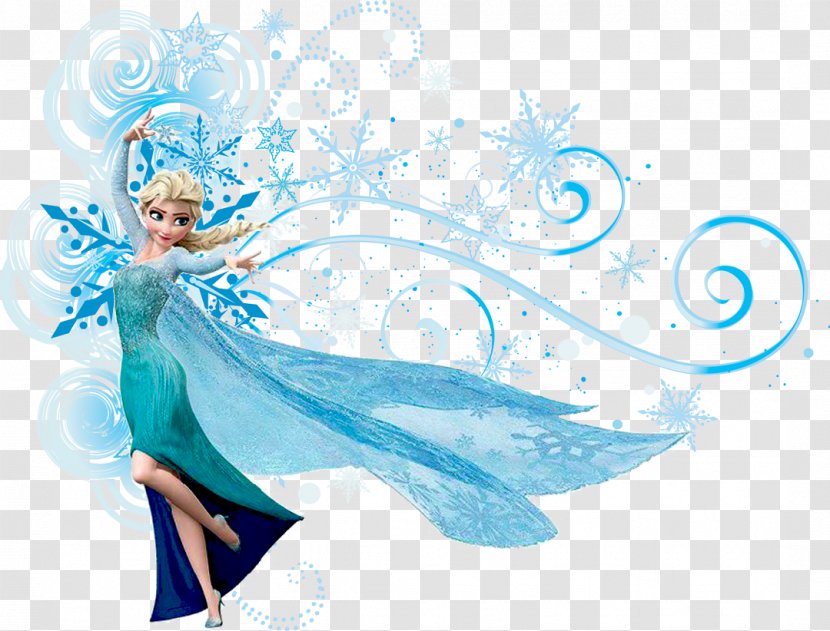 Elsa Kristoff Anna Olaf Clip Art - Aqua Transparent PNG