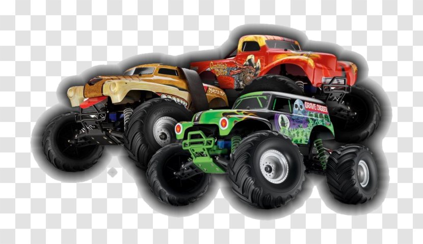 Monster Cartoon - Truck - Auto Racing Automotive Tire Transparent PNG