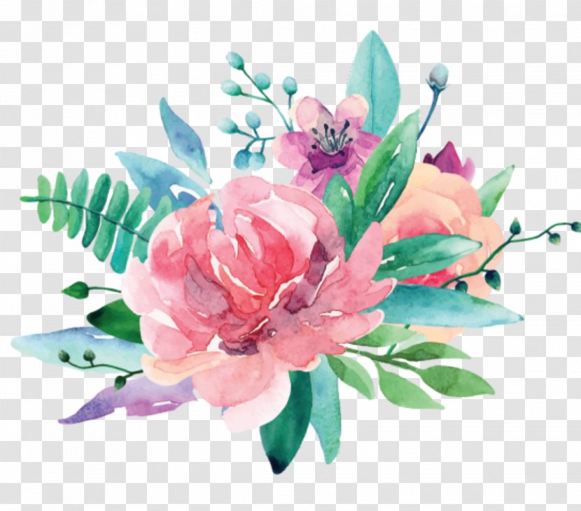 Flower Bouquet Watercolor Painting Floral Design Image Transparent PNG