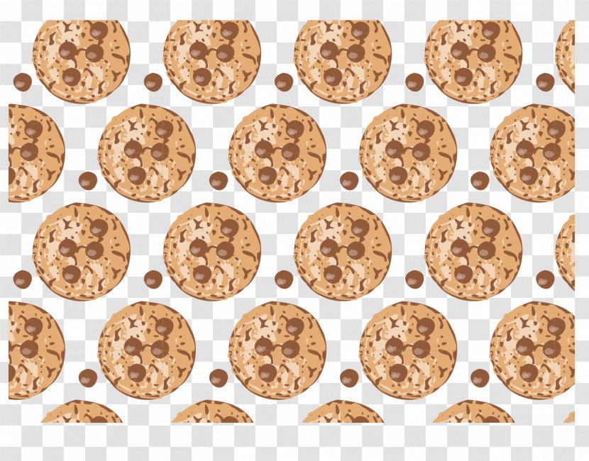 Chocolate Chip Cookie Fortune Biscuit Pattern - Cork - Lots Of Cookies Transparent PNG