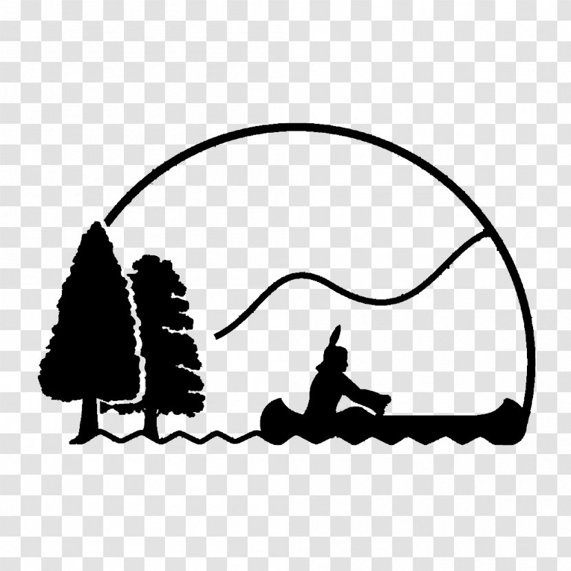 Black-and-white Tree Boating Transparent PNG