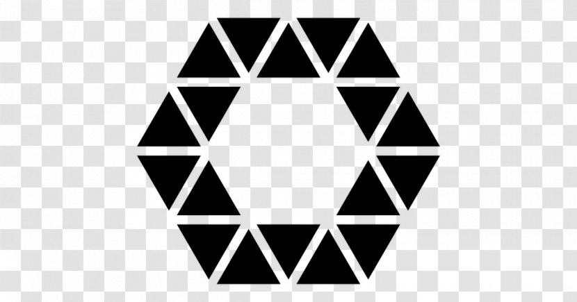 Polygon Hexagon Geometry Triangle - Monochrome Photography Transparent PNG