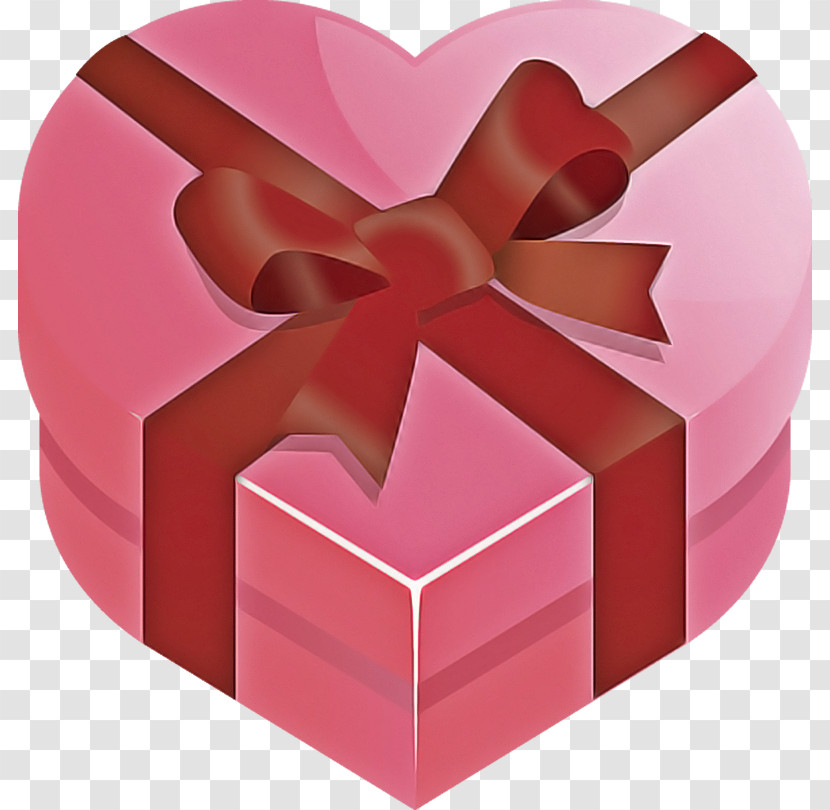 Pink Heart Ribbon Red Party Favor Transparent PNG