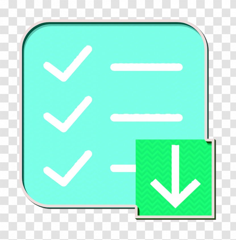 Interaction Assets Icon List - Text Teal Transparent PNG