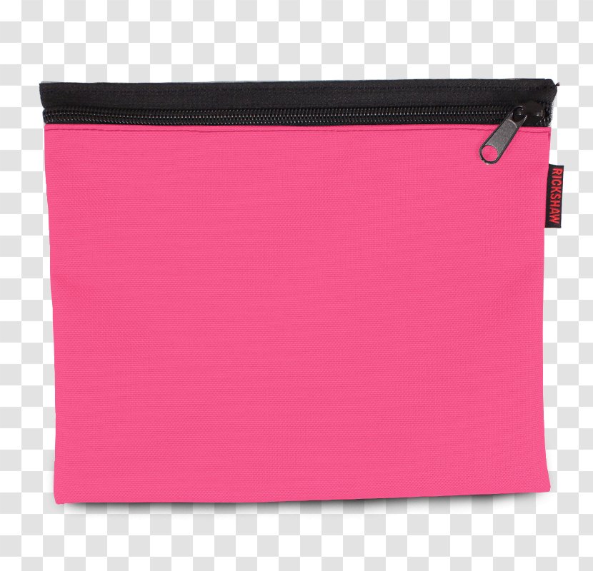 Handbag Magenta Purple Rectangle - Zipper Bag Transparent PNG