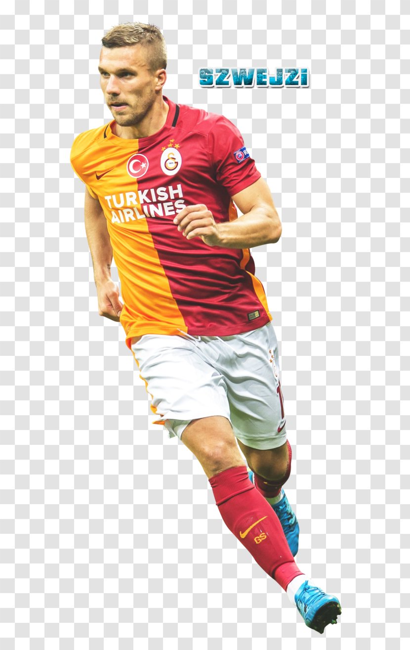 Lukas Podolski Galatasaray S.K. Jersey Football Player Transparent PNG