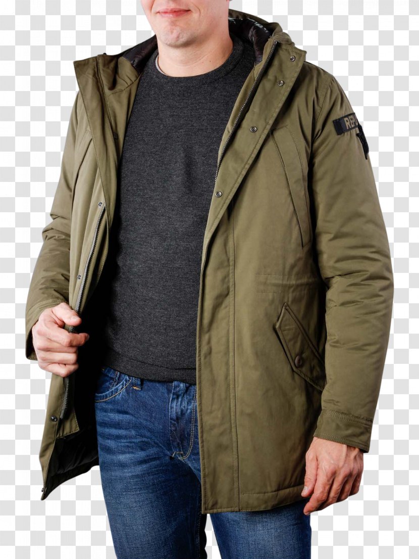 Overcoat Khaki - Jacket - Replay Transparent PNG