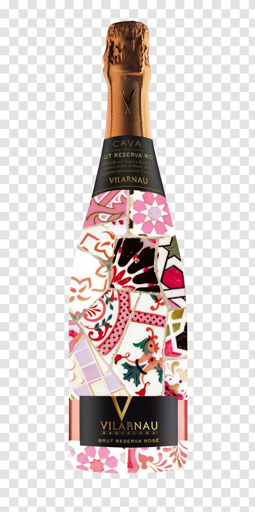 Cava DO Rosé Champagne Sparkling Wine Vilarnau - Rose Transparent PNG