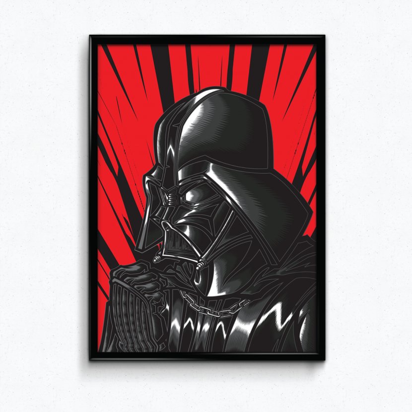 Anakin Skywalker Poster Art Star Wars - Picture Frame - Darth Vader Transparent PNG