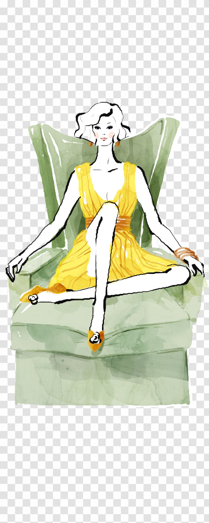 Couch Woman Computer File - Gratis - Beautiful Transparent PNG