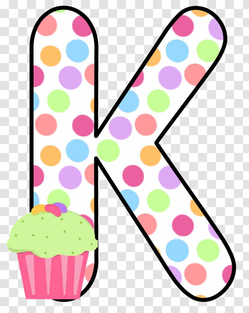 Cupcake Alphabet Muffin Letter Cake Decorating - P - In Polka Dots Transparent PNG