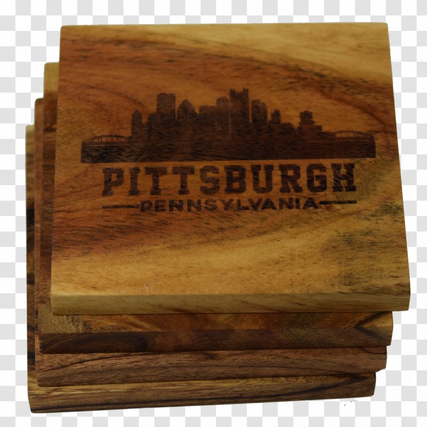 Pittsburgh Coasters Wood Skyline Craft Transparent PNG