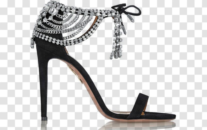 High-heeled Shoe Sandal Slipper Stiletto Heel - Black Transparent PNG