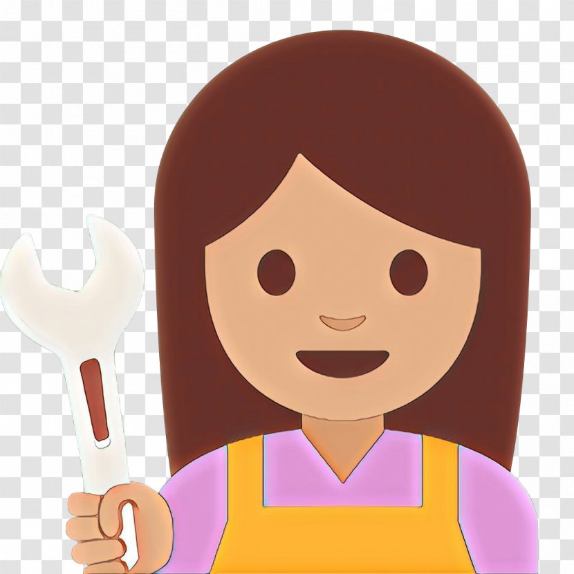 Smiley Face Background - Thumb - Fictional Character Brown Hair Transparent PNG