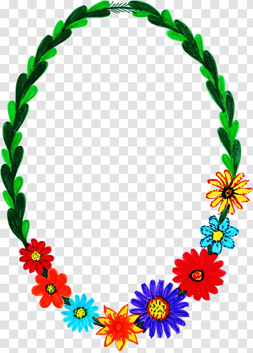 Watercolor Floral Frame - Flower - Plant Jewellery Transparent PNG