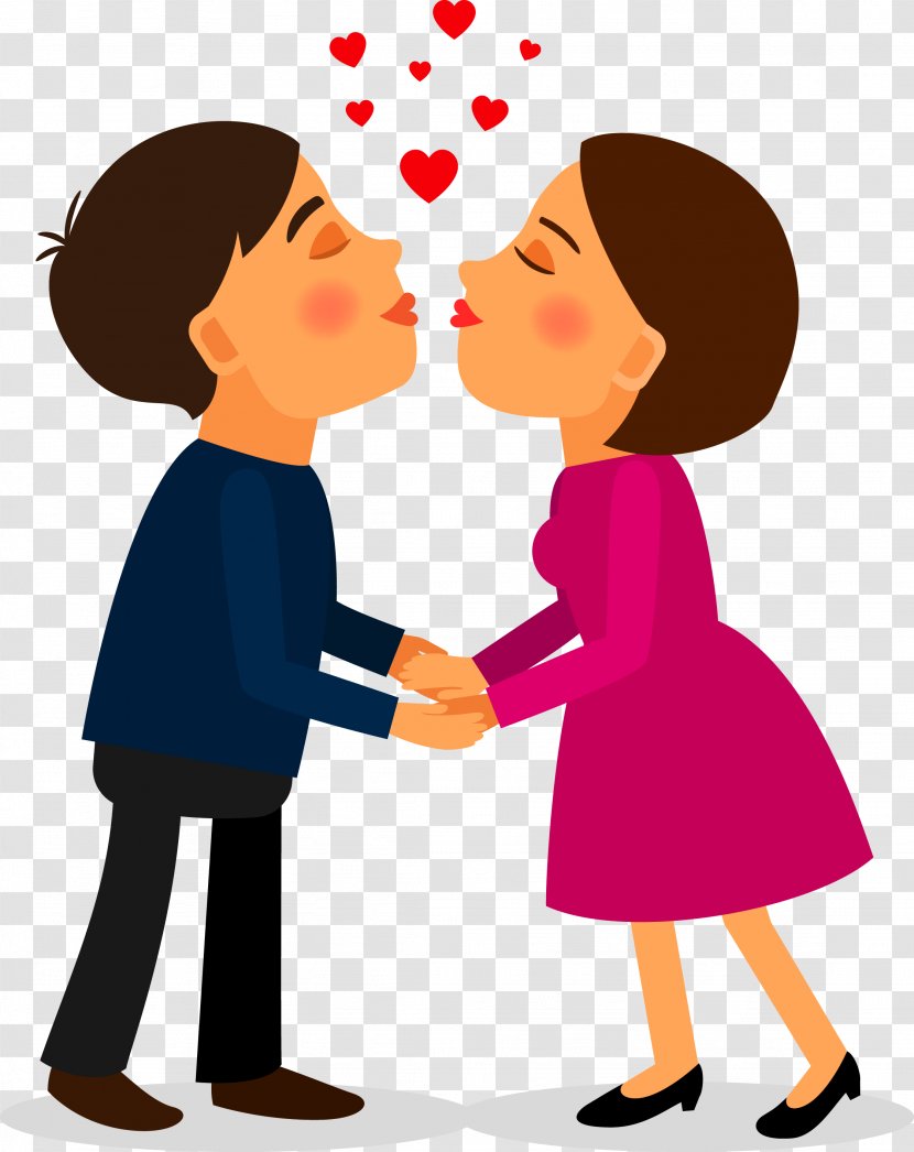 Kiss Drawing - Tree - Couple Kissing Transparent PNG