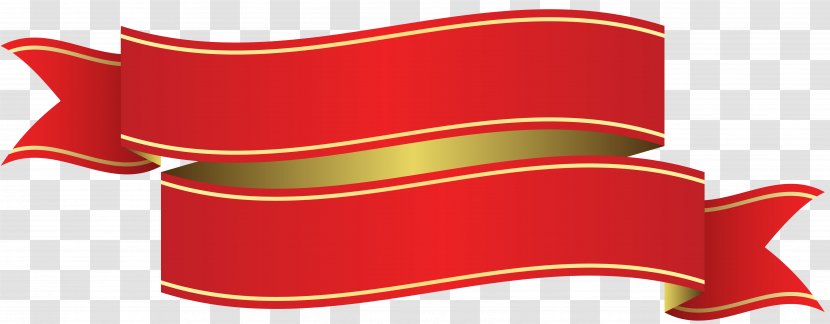 Red Ribbon Clip Art - Fundal - Gold Transparent PNG
