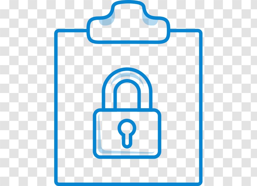 Lock And Key Padlock - Blue Transparent PNG