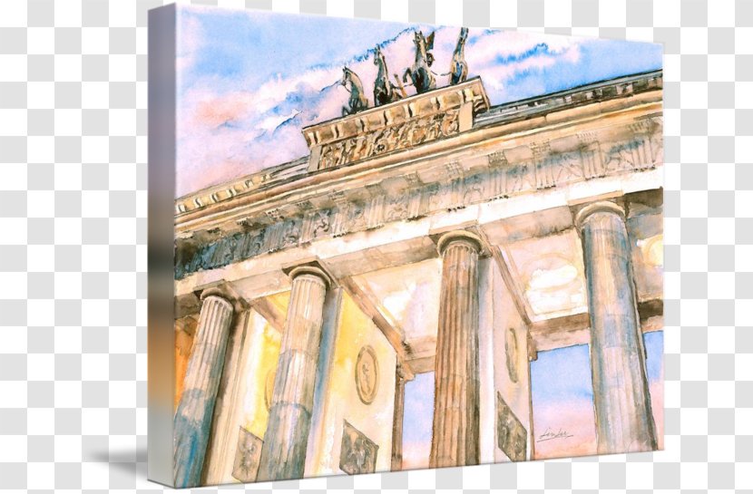 Facade Painting Gallery Wrap Brandenburg Gate Ancient History Transparent PNG