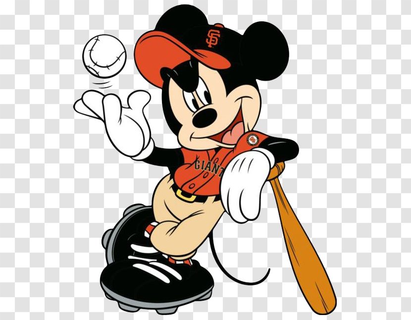 Mickey Mouse San Francisco Giants New York Yankees Los Angeles Dodgers Angels - Cartoon Transparent PNG
