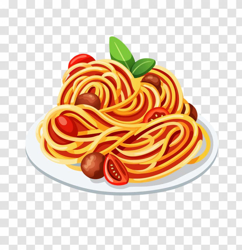 Pasta Italian Cuisine Spaghetti With Meatballs Clip Art Transparent PNG