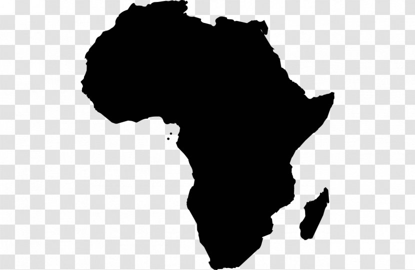 Africa Silhouette Graphic Design - Black And White Transparent PNG