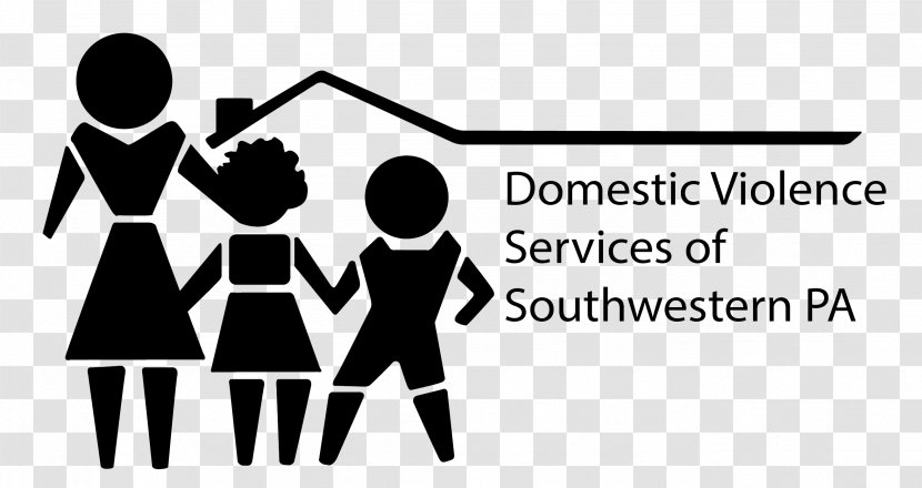 Southwest, Pennsylvania Domestic Violence Women's Shelter Teen Dating - Black And White Transparent PNG