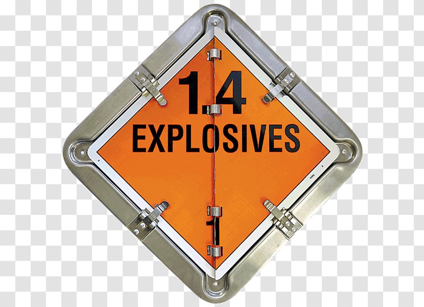 Placard Dangerous Goods Explosive Material HAZMAT Class 7 Radioactive Substances Title 49 Of The Code Federal Regulations - Labelmaster Transparent PNG