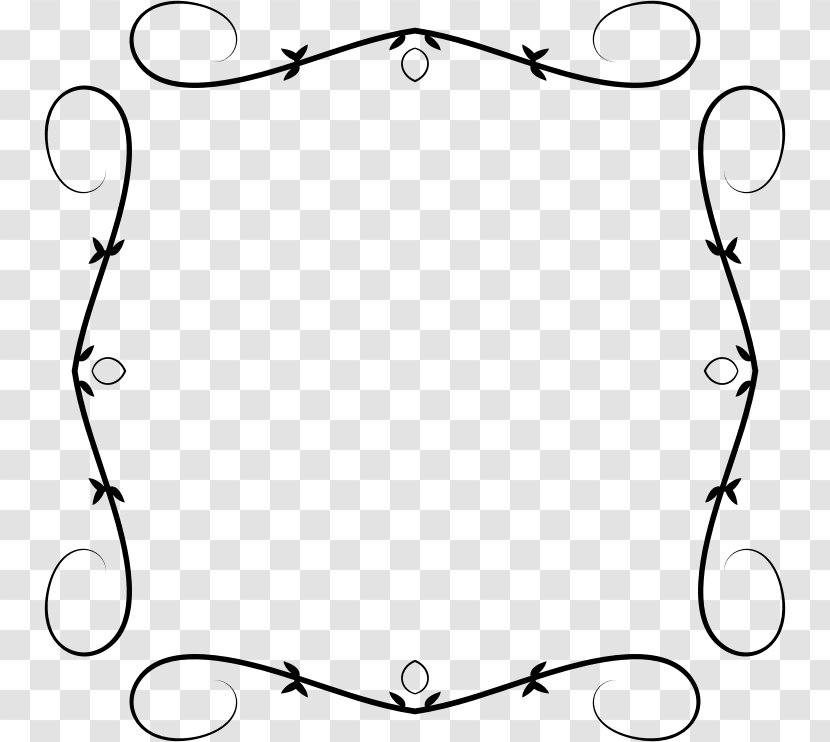 White Clip Art - Monochrome Photography - Line Flourish Transparent PNG