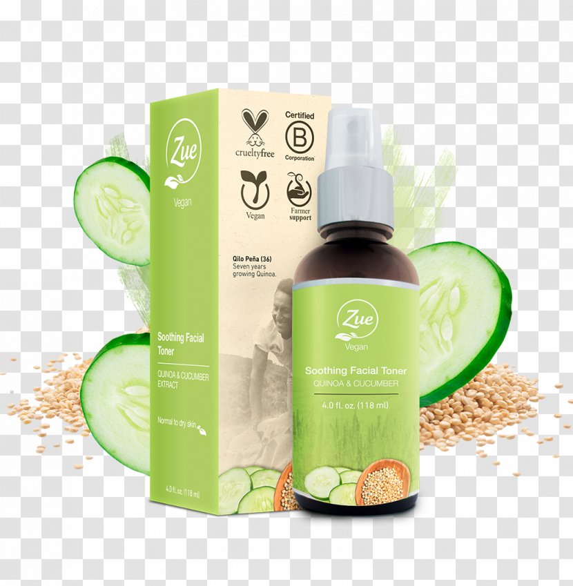 Quinoa Exfoliation Toner Facial Skin Care - Beauty - Cucumis Sativus Transparent PNG