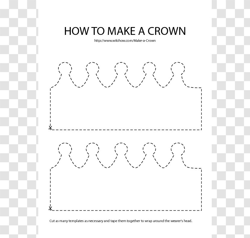 Paper Crown Template Birthday Clip Art - Tiara Transparent PNG