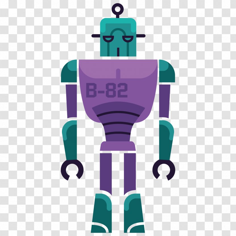 Robot Icon - Retro Style - Angry Robots Transparent PNG